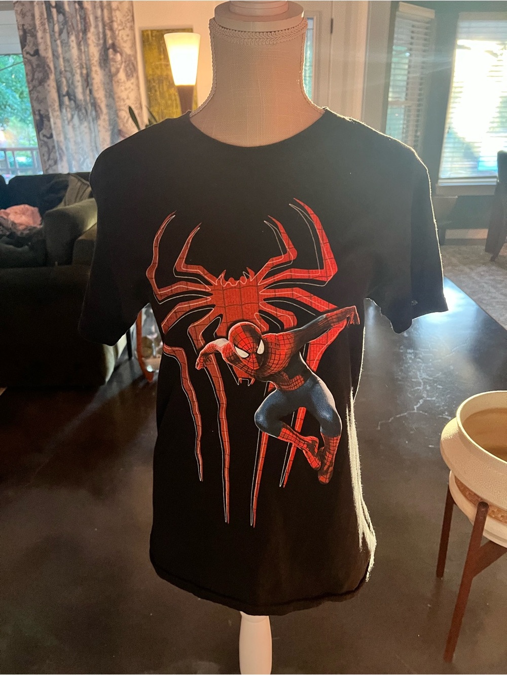 Spiderman Black Red Graphic Tee